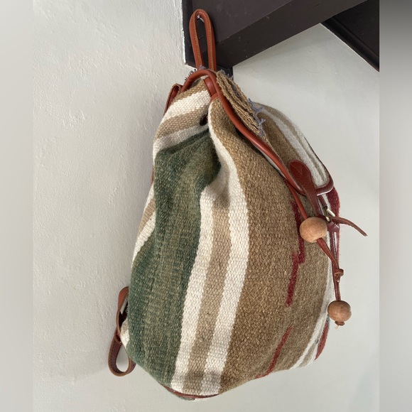 Raj | Vintage Kilim Woven Backpack - Picture 2 of 16